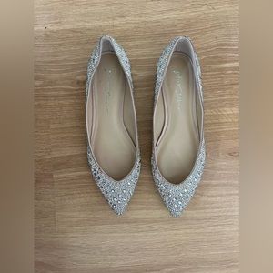 Betsey Johnson—SB-JUDE NUDE SATIN Size 8.5